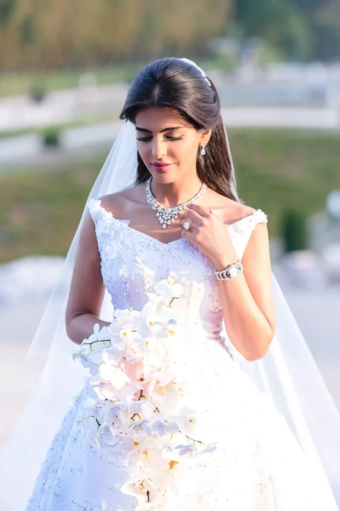 Luxury Paris wedding photographer captures bride in Dior Couture gown at Chateau Vaux le Vicomte